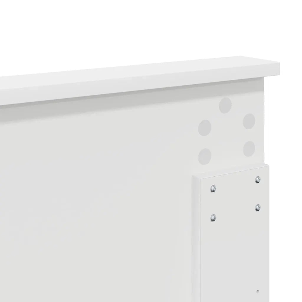 Testiera-Testata-Testiera Decorativa Bianco Lucido 150 cm Legno multistrato 741522