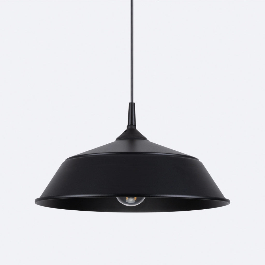 Lampada a sospensione cupola nera DAGMAR E27 Pure Lume