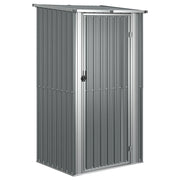 Casetta da giardino cabina ripostiglio casetta da esterno robusta casetta per attrezzi 118,5 x 97 x 209,5 cm acciaio zincato grigio 02_0022228