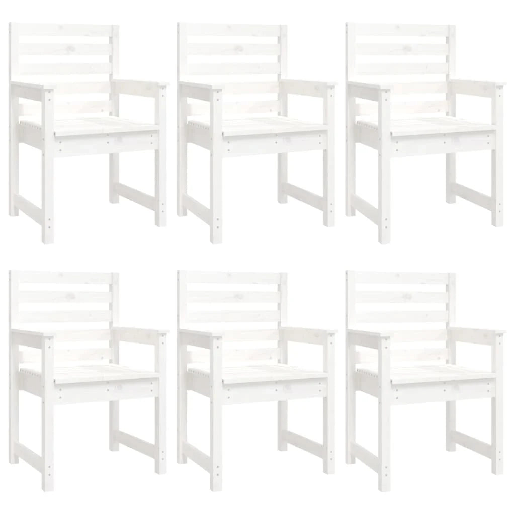 Set da pranzo da esterno 7 pezzi legno massello di pino bianco 02_0014338