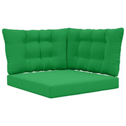 Cuscino per divano da esterno 3 pz | Cuscini per sedie Verde Poliestere