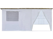 Kit Sukkah in NINA Regolabile 5 x 3 m - 4 Rotoli di Canna di Bambù e 5 Doghe in Legno