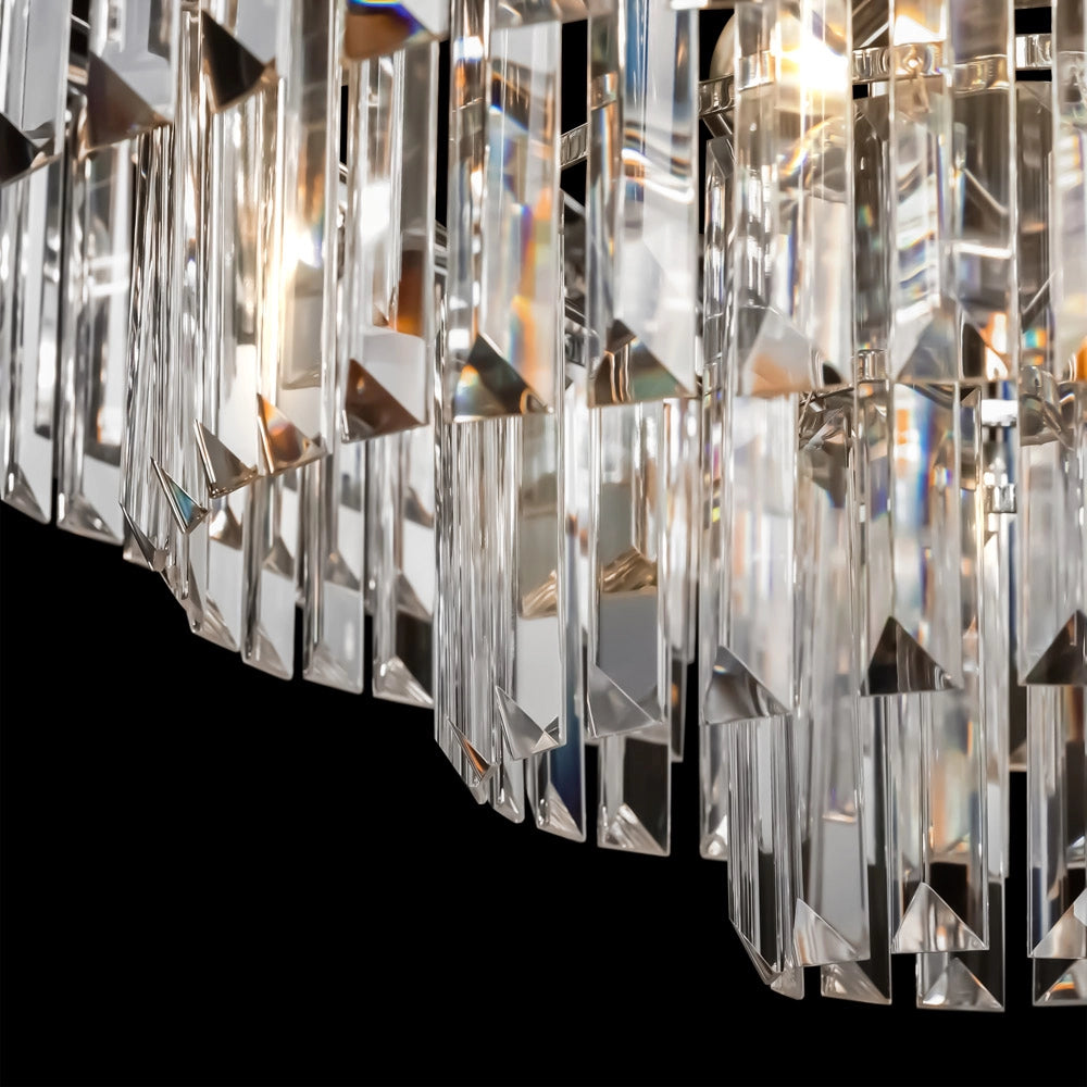 Maytoni Lampadario contemporaneo Revero 12 luci E14 ottone metallo vetro