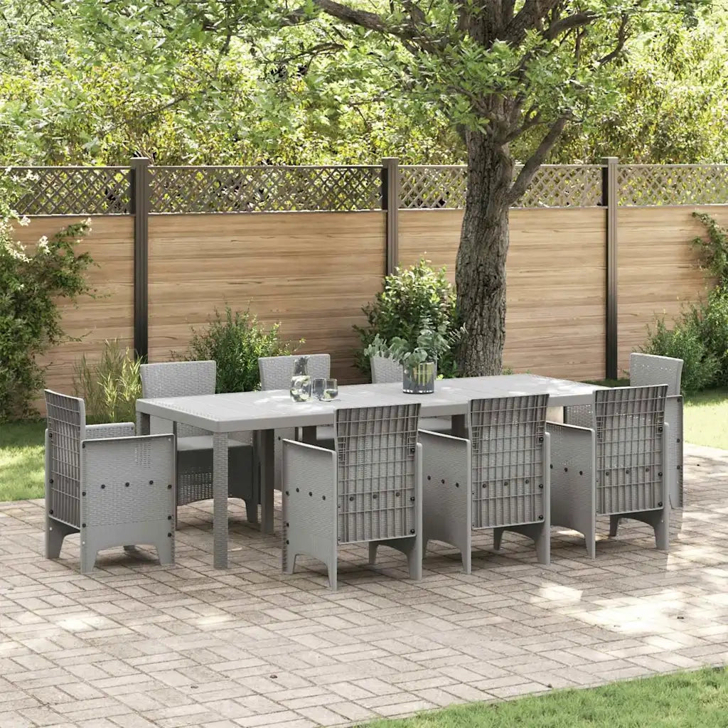 Tavolo da Giardino Grigio chiaro 250 x 100 x 73 cm polyrattan