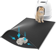 Ciotola per gatti, 76 x 61 cm, rasoio a doppia lamina progetto, materiale impermeabile e resistente all'urina, facile da pulire imbottitura per gatti (nero, dimensioni: 76 x 61 cm)