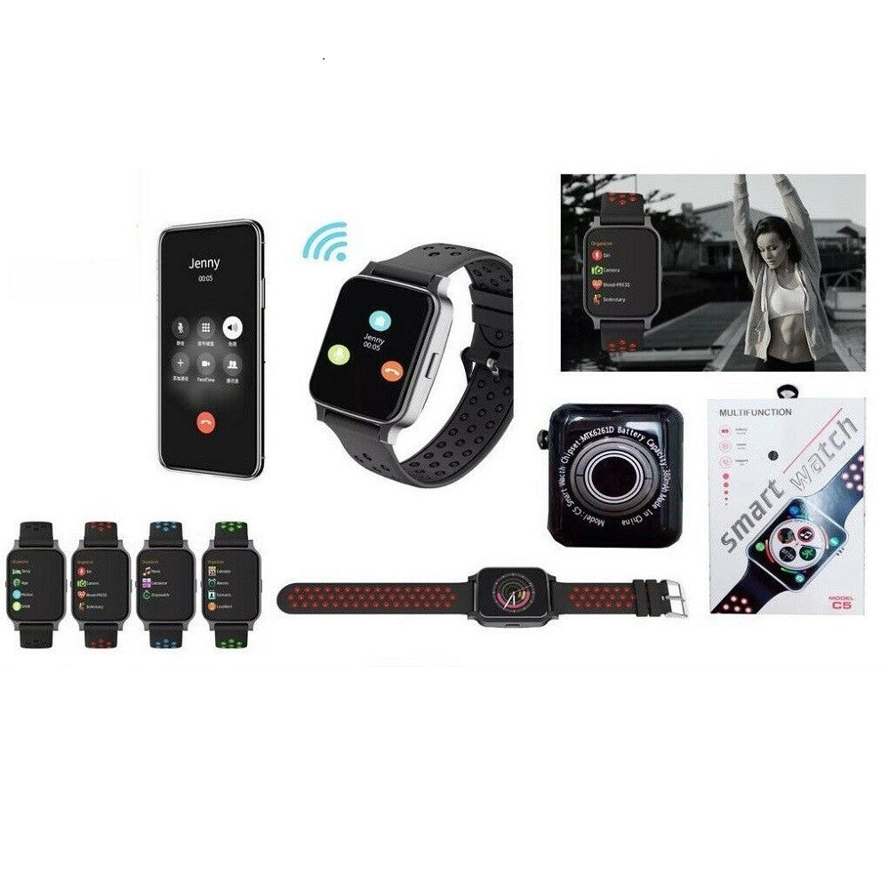 Trade Shop - Smartwatch Orologio Bluetooth Contapassi Telefono Sim Micro Sd Smartphone C5 -