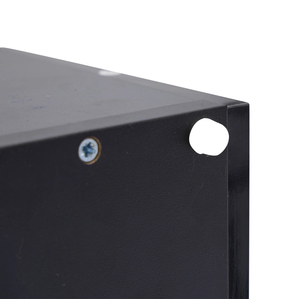 Tavolino da caff猫 90x55x41 cm; con LED e piano estraibile; truciolato; nero lucido