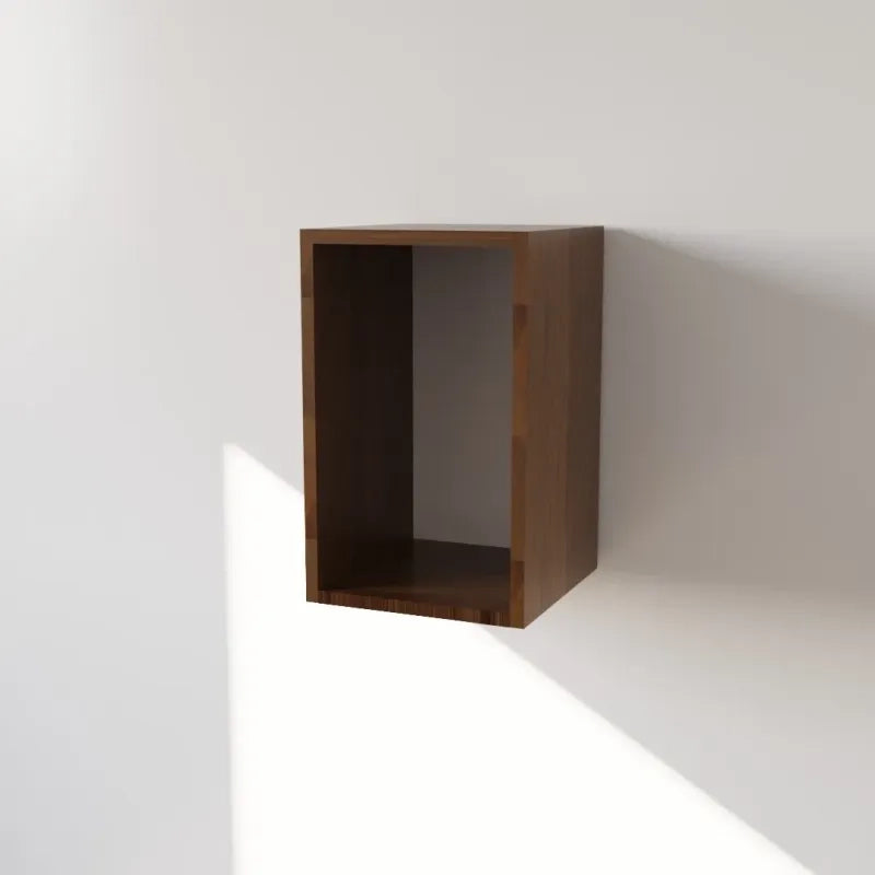 Pensile Cucina  in Legno Nobilitato Noce  Mobile Alto con 1 Anta, Pensile Componibile Moderno Made in Italy (H48XL30XP33cm)
