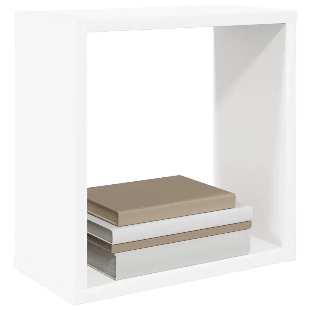 Mensole Parete a Cubo 4 pz Bianco 30x15x30cm cod mxl 71717