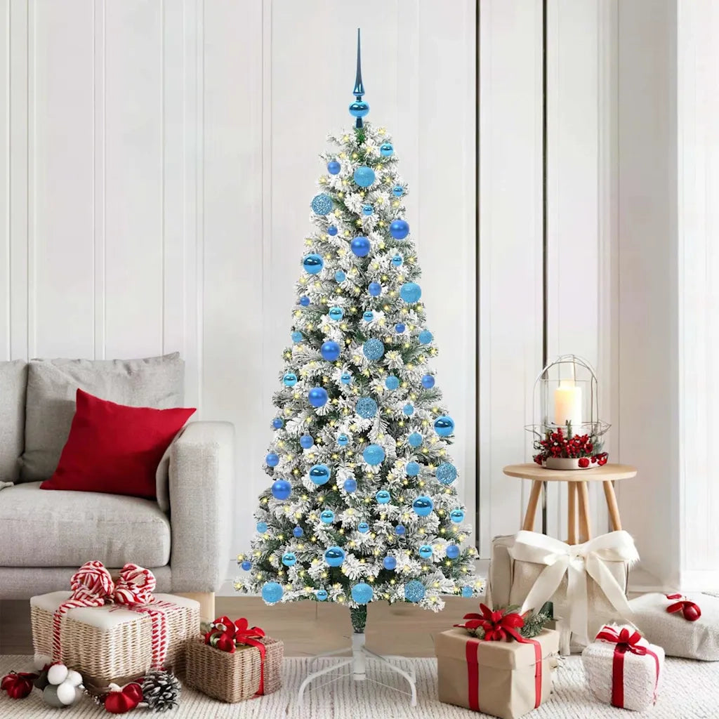 Albero di Natale Artificiale con Rami Pieghevoli 180 cm