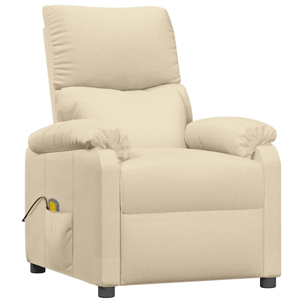 Divano Sedia-Poltrona Massaggiante Crema in Tessuto 492791