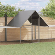 Pollaio 10x2x2 m in Acciaio Zincato 144563