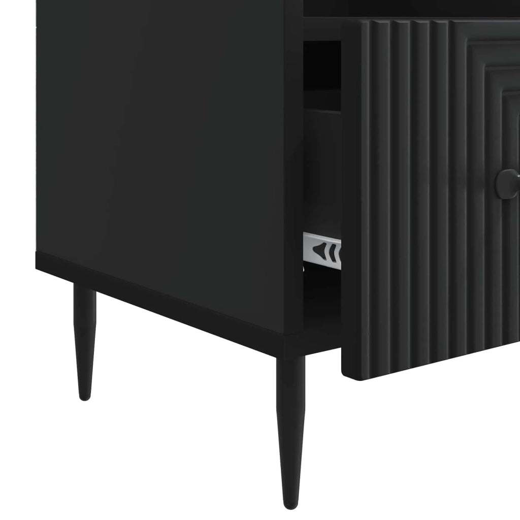 Mobile TV Nero 102 x 34,5 x 50 cm Legno ingegnerizzato 894906