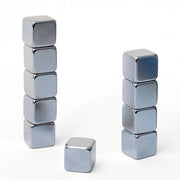 Cubi magnetici 10, 5 x 5 x 5 mm, neodimio N38, molto forti, antracite
