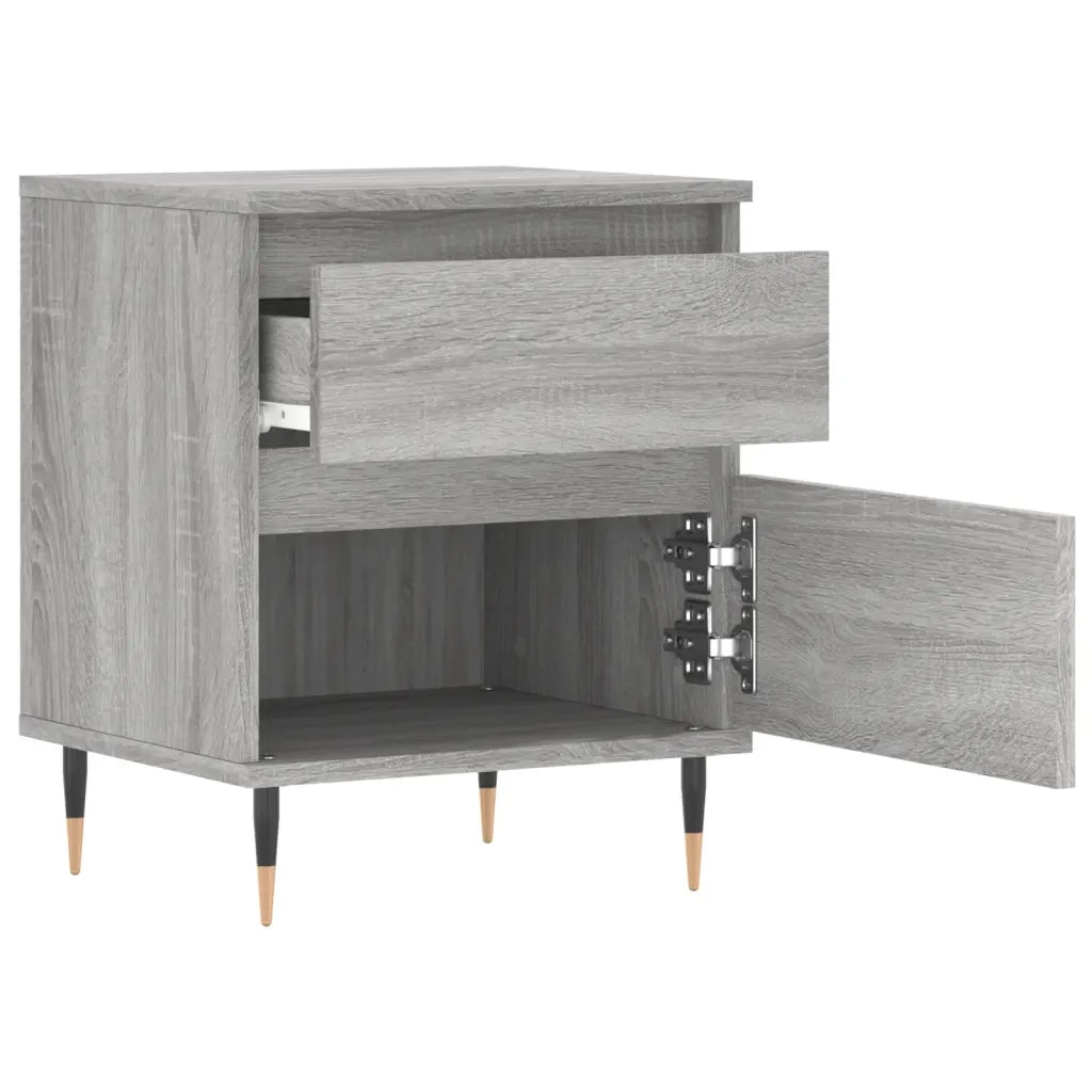 Comodino | Armadio da Notte | Mobiletto da notte Grigio Sonoma 40x35x50 cm in Legno Multistrato