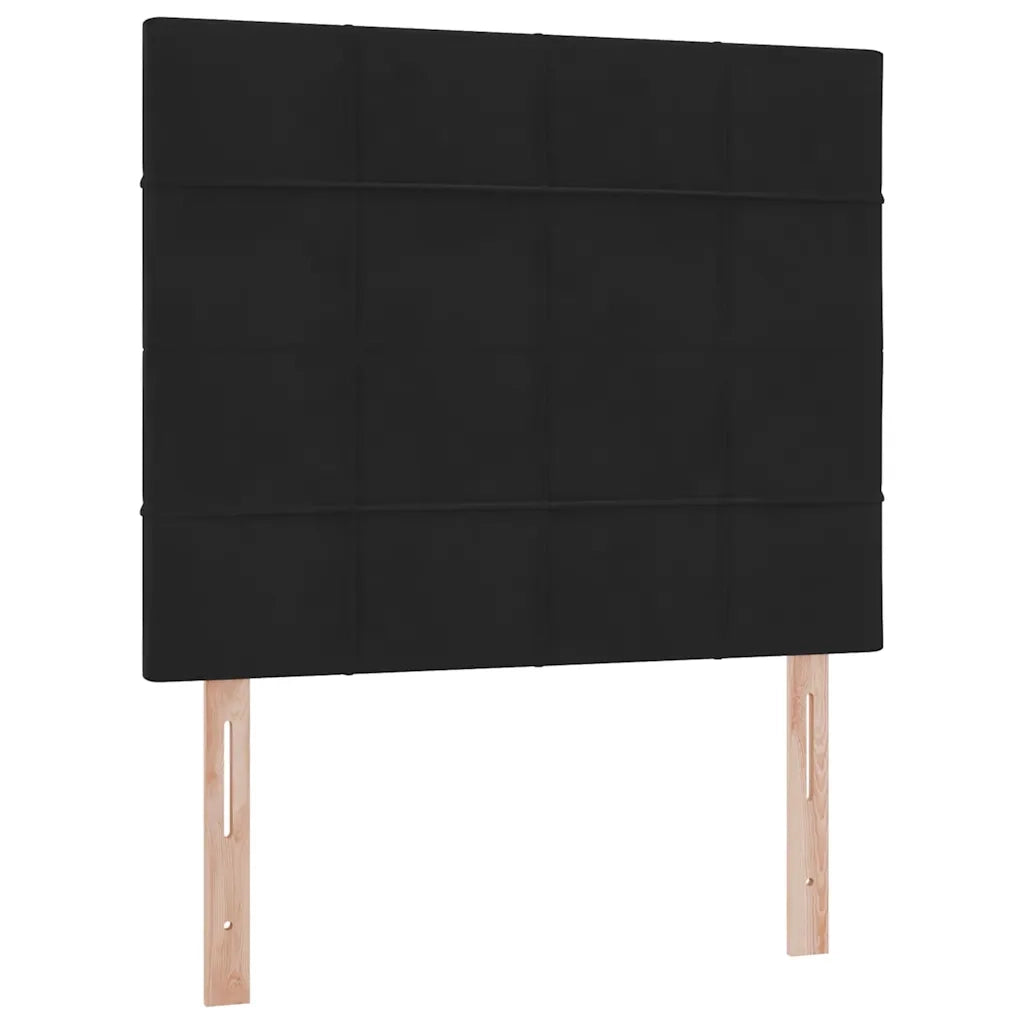Letto con contenitore e materasso Nero 120 x 190 cm Velluto 3372017