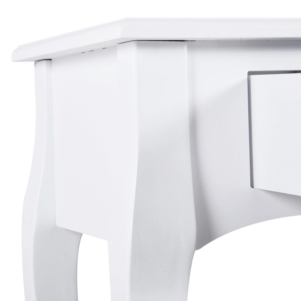 Tavolo Consolle per Ingresso Bianco Opaco 100x33x76 cm