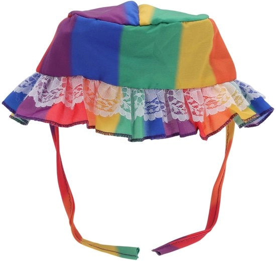 Cappello per Piccoli Animali - Adattabile - Fodera in Poliestere Respirante - Accessorio per Cani in Stile - Cinturino Comodo - Sicuro con Cordoncino