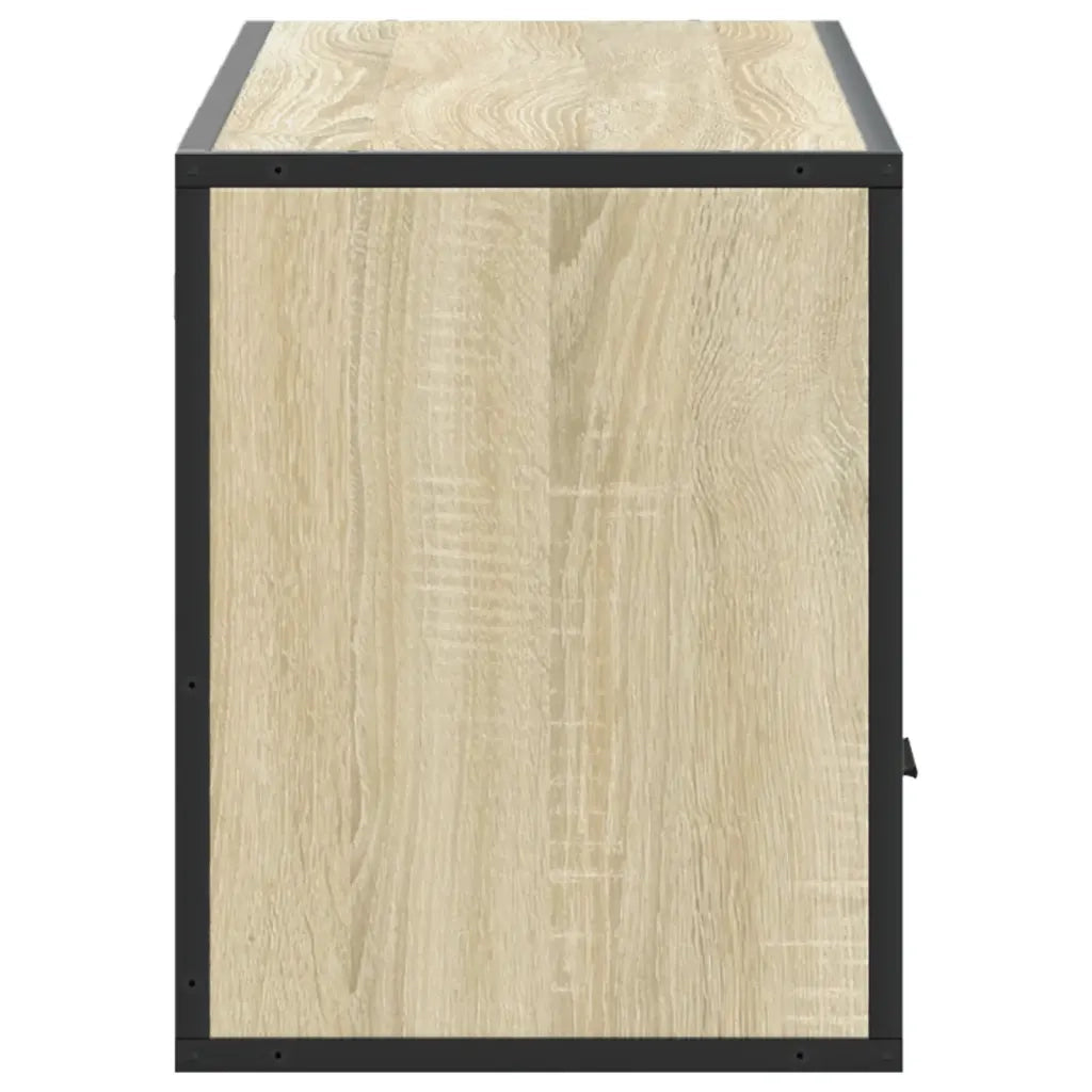 Mobile TV Rovere Sonoma 100x31x39,5cm Legno Multistrato Metallo