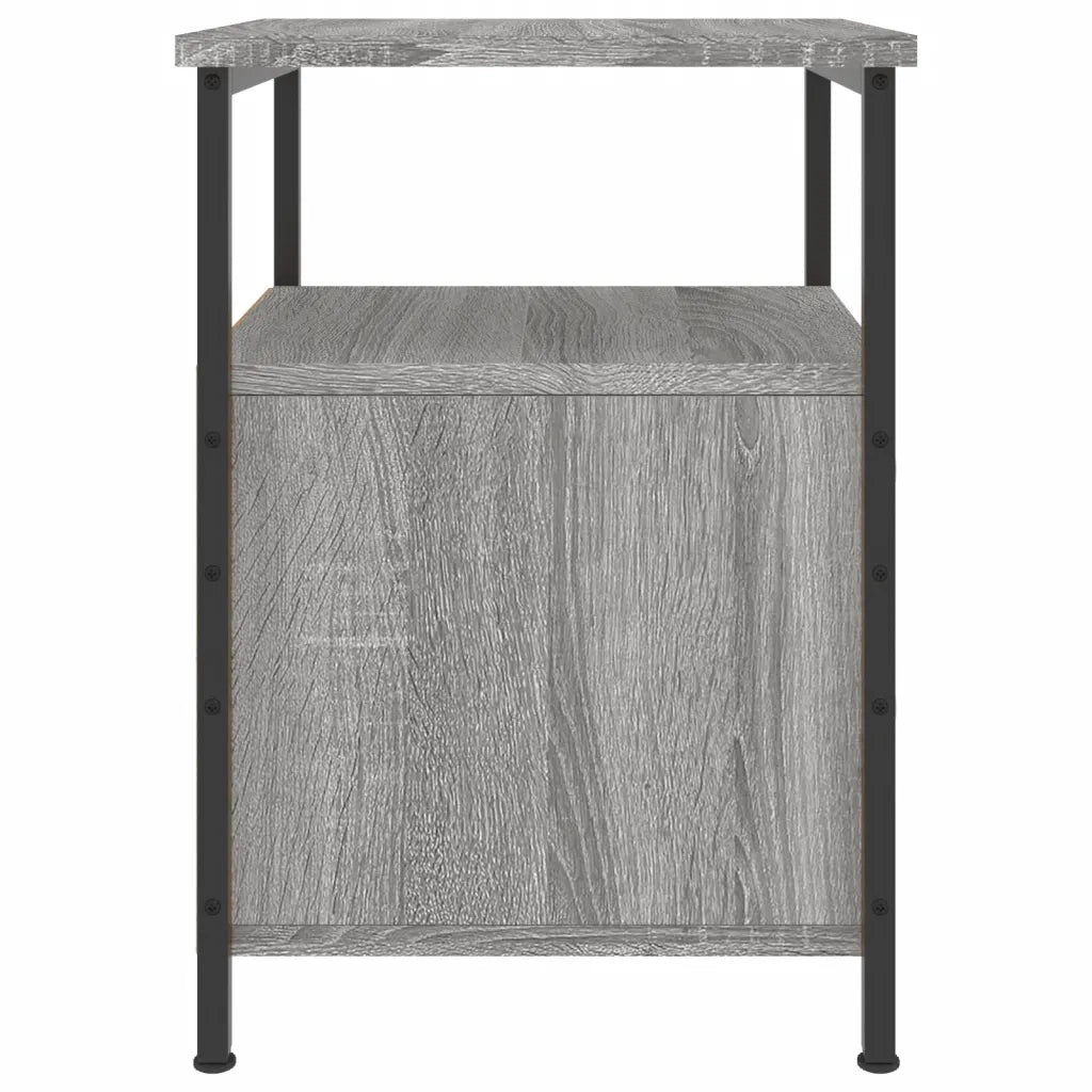 Comodini 2 pz Grigio Sonoma 34x35,5x50 cm in Legno Multistrato 826020