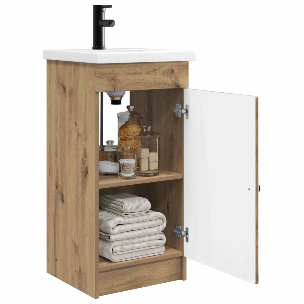 Mobile da bagno con lavabo Rovere Artigianale 42 x 40 x 84,5 cm