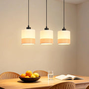 Lampada a sospensione ZMH E27 moderna bianca a 3 luci per soggiorno senza lampadina