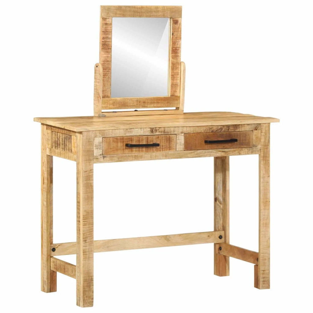 Tavolo da Trucco con cassetto Marrone 100 x 40 x 120 cm 374096
