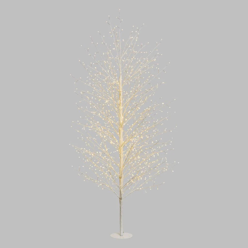 Albero Ramo Tiglio bianco o champagne da 1,7 m, 784 microled bianco caldo, uso interno - champagne