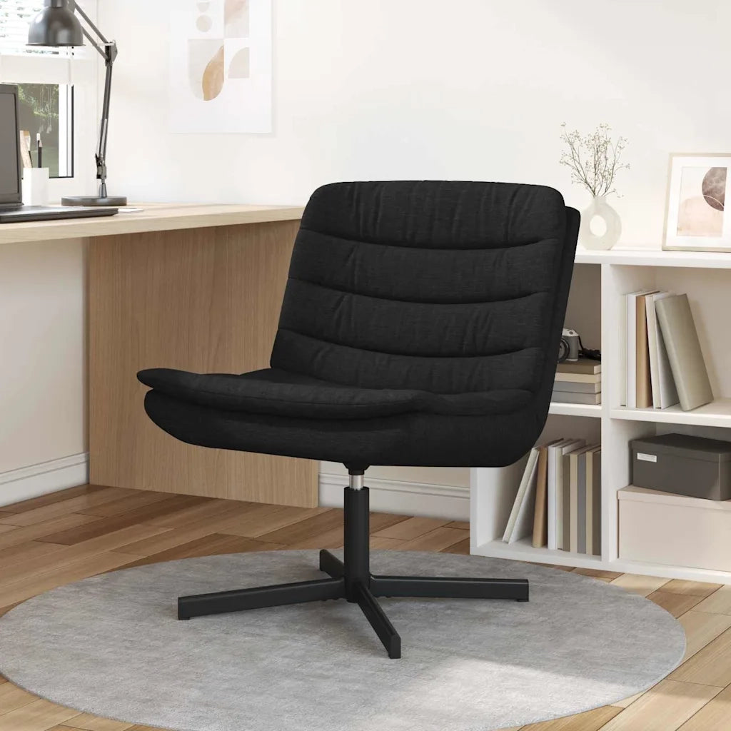 Sedia girevole Nero 63 x 75 x 76 cm Tessuto CFW9756728
