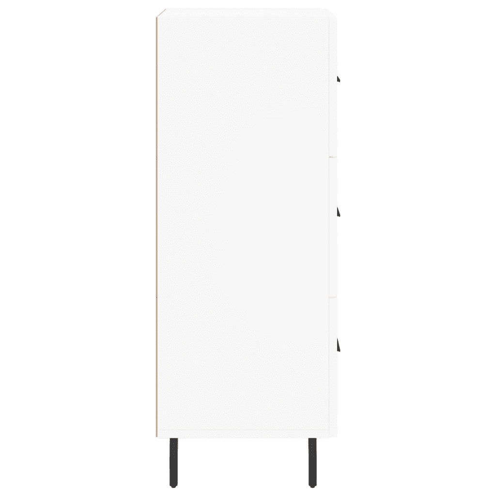 Credenza Bianca 34,5x34x90 cm in Legno Multistrato 828620