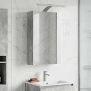 Mobiletto per specchio da bagno con lo scaffale Grigio cemento