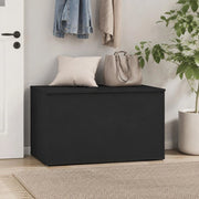 Storage Chest, Black, 84x42x46 Cm, Wood-based Material