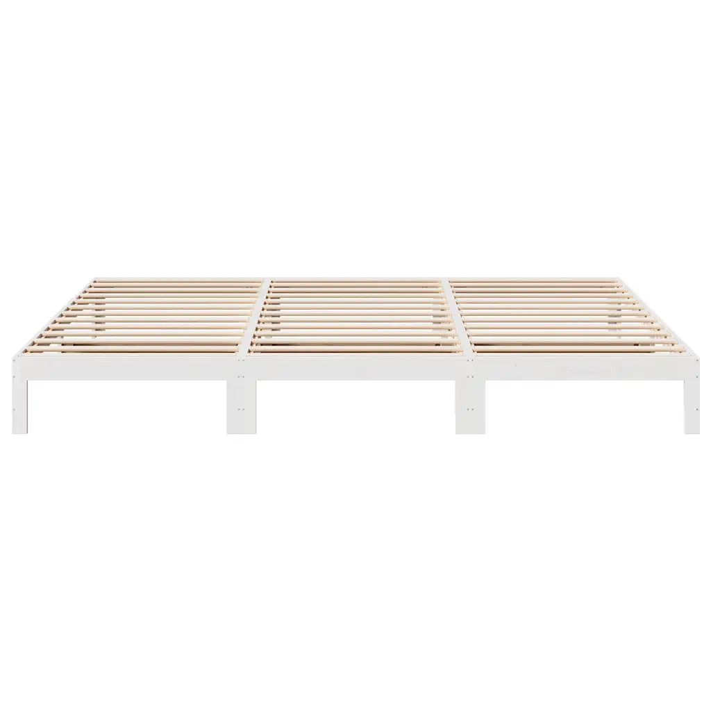 Giroletto Familiare senza Materasso-Struttura Letto Bianco 270x200 cm 790285