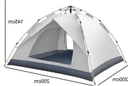 Tenda Acquatica per Campeggio per 3-4 Persone - Tenda Automatica con 2 Porte - Tenda Pop-up Rapida per Spiaggia e Festival