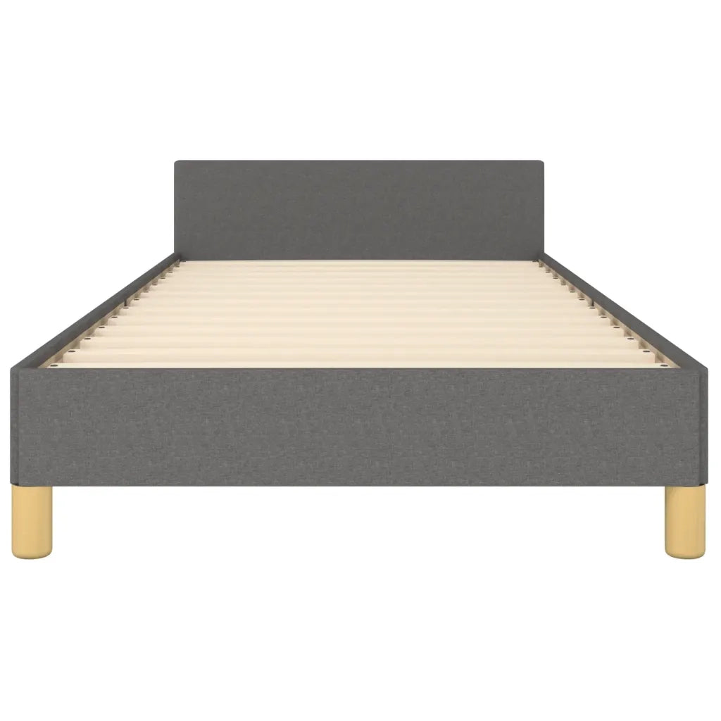 Giroletto senza Materasso Grigio Scuro 90x190 cm Tessuto 3125018