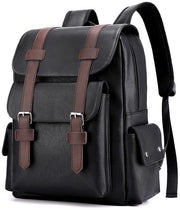 Zak grande capacità 15,6 pollici - Tas portatile - Pelle PU vintage - Tas a spalla - Perfetto per viaggi/lavoro - Disegno ampio