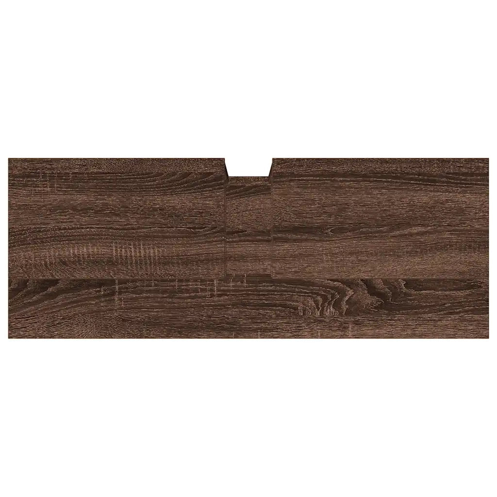Mobile Lavabo Bagno Rovere Marrone 80x30x60cm Legno Multistrato