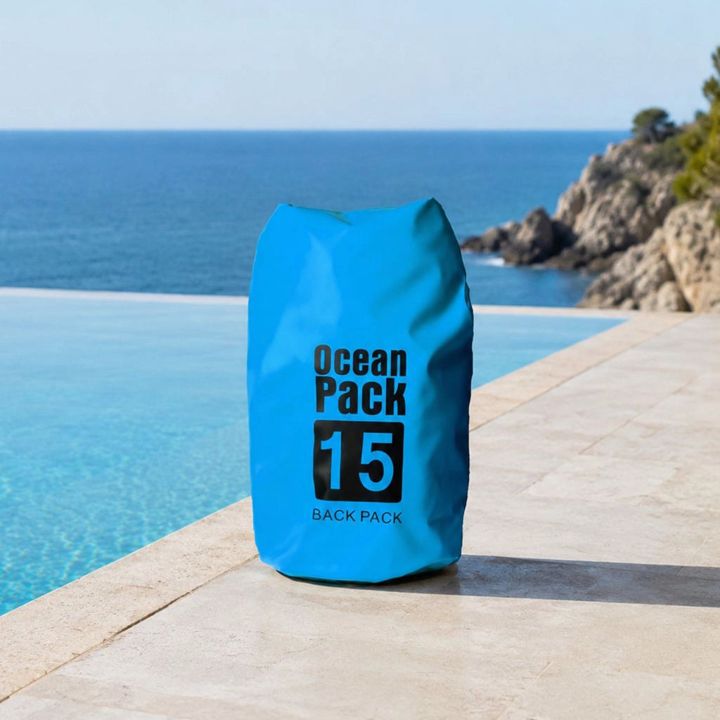 Semarese, Borsa Impermeabile Capacità 15 lt, blu