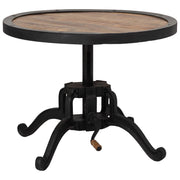 Tavolino regolabile in altezza naturale D76x46