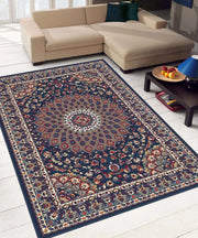 Tappeto ROYAL SHIRAZ 2082 BLU cm.200x300 arredo soggiorno salotto disegno moderno geometrico arredo casa