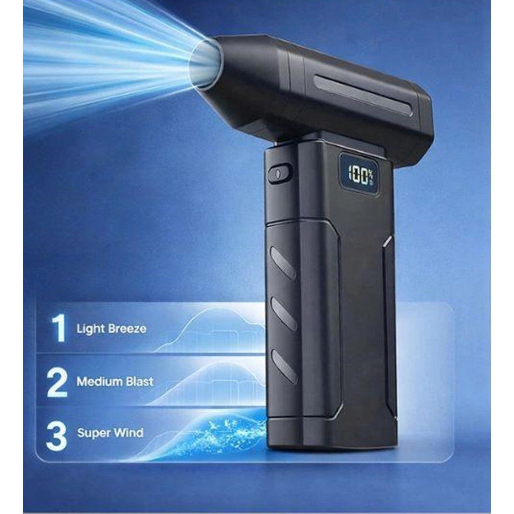 Trade Shop - Soffiatore D'aria Potente Elettrico Portatile Ricaricabile 100000r/s Con 5 Velocità Le-523 -