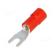 TERMINALE ISOLANTE A FORCELLA.1,5 FORO 5 - CONF. 100PZ