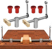 Bancopunta per tavolo Clip Klemmen - Lavorazione del legno - 2 pezzi - Rosso