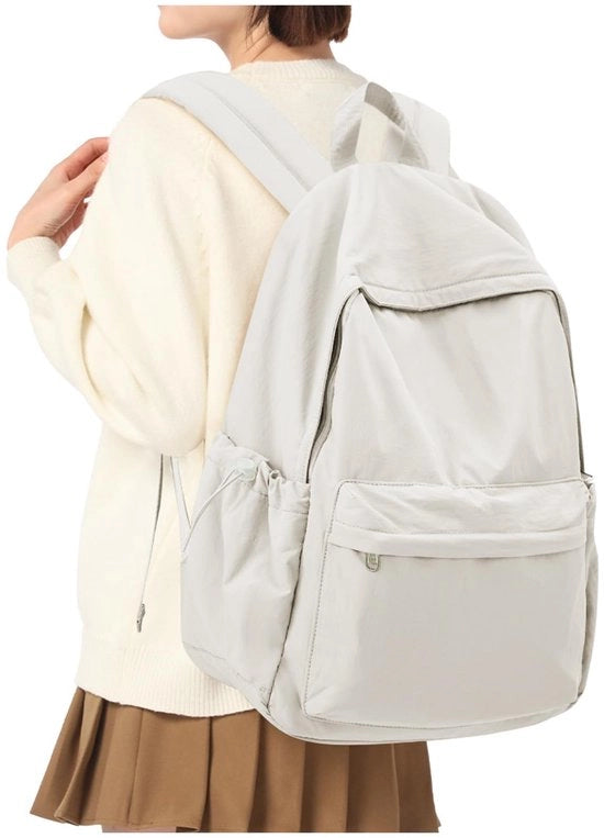 Zaino da Scuola per Ragazze Teenager, Zainetto Leggero per Lavoro per Ragazzi e Ragazze, Adatto per Laptop 14 Pollici, Zaino da Giorno con Borsa per Libri, Beige