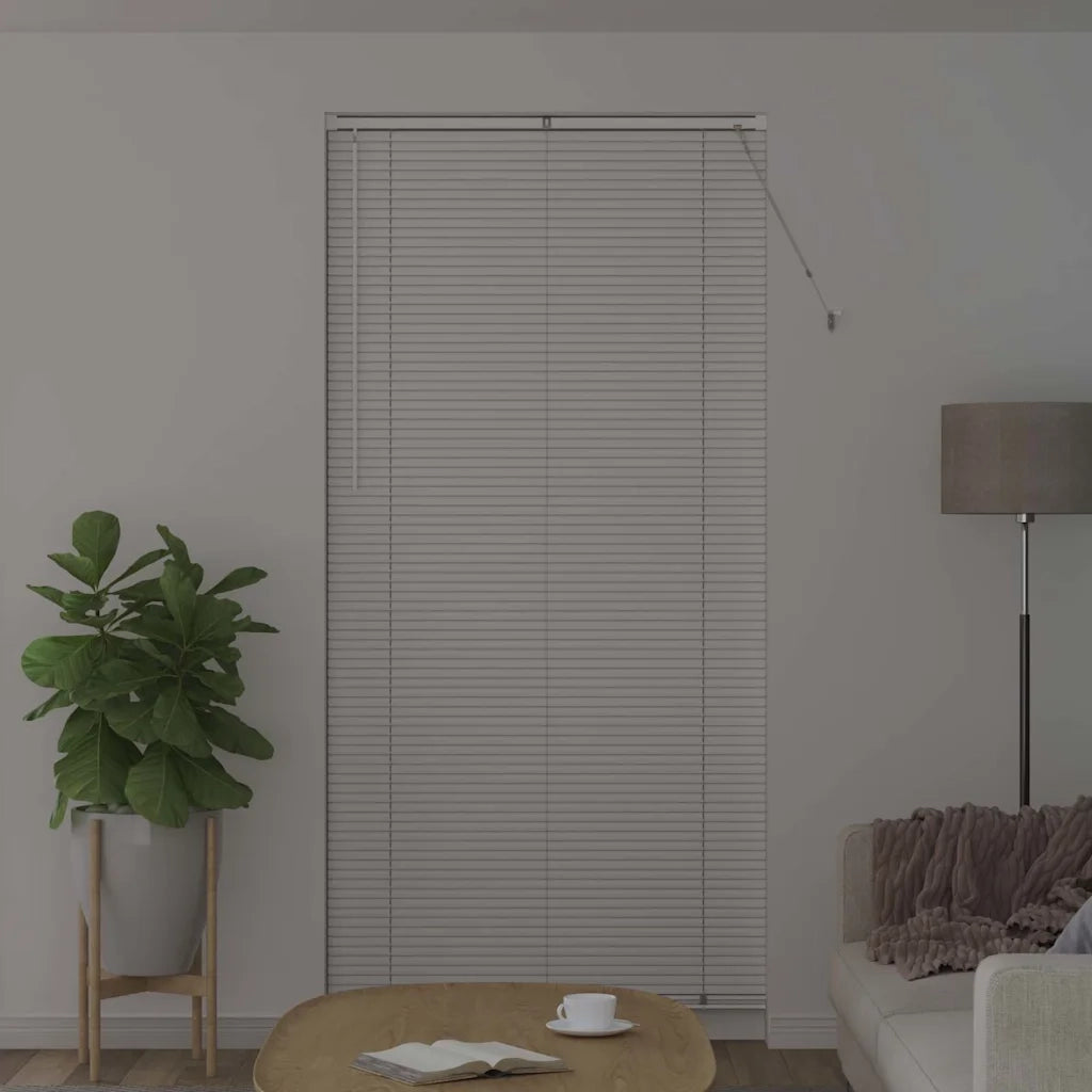 vidaXL Tenda per Finestra con tende Manuale Bianco Alluminio