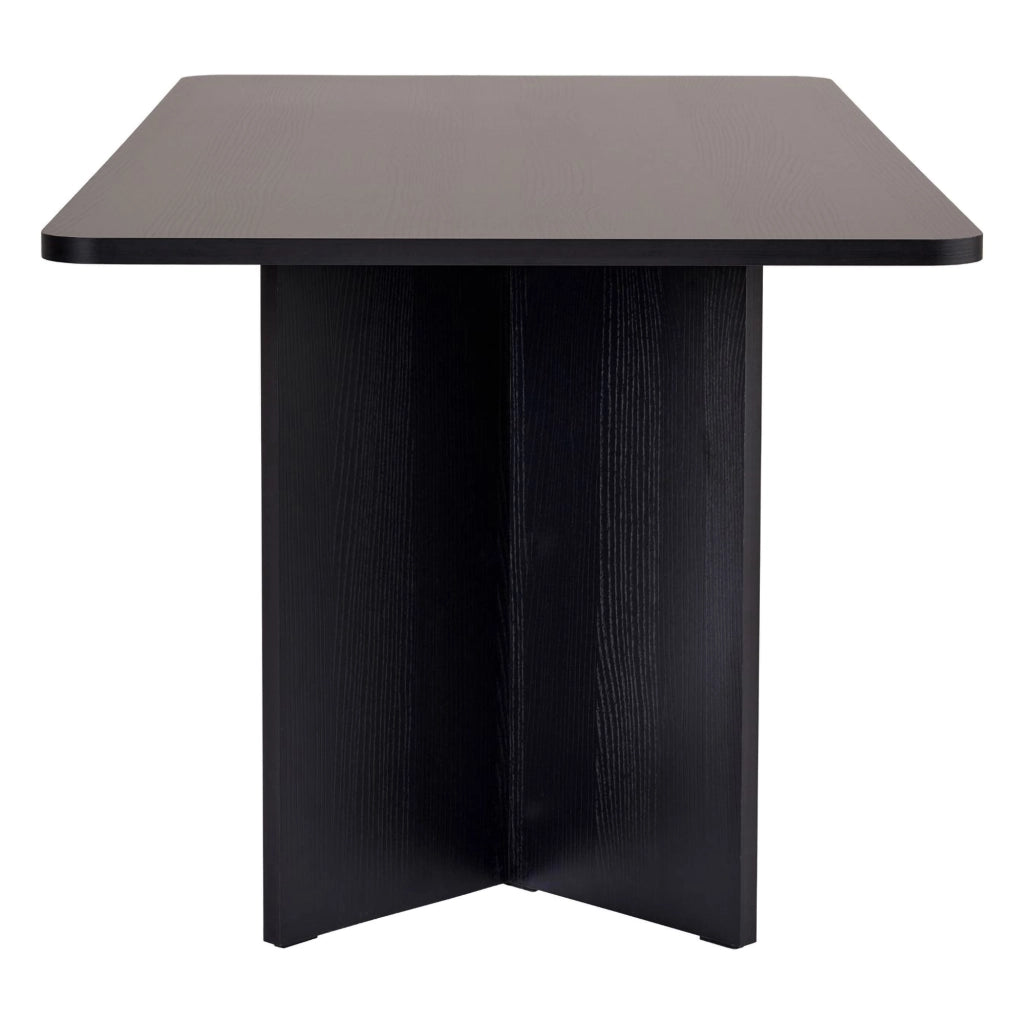 Noleme, Tavolo Fisso 6 Posti, 180x90x75h cm Nero Frassinato