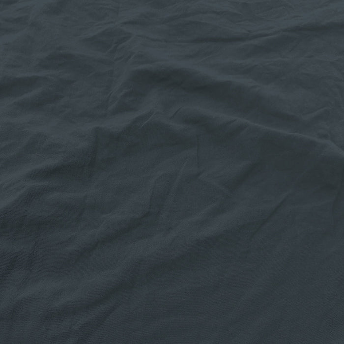 Copripiumino Matrimoniale con Sacco e Federe Linea Water Washed Grigio Scuro