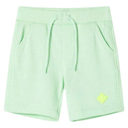 Pantaloncini per Bambini con Coulisse Verde Brillante 128cod mxl 110454