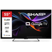 SHARP 55HR7265E - 55" GOOGLE TV QLED 144Hz 4K AI -  FRAMELESS - STAND CENTRALE - HARMAN / KARDON - DOLBY VISION DIGITAL+ / DTS HD - CHROMECAST - BLACK - IT
