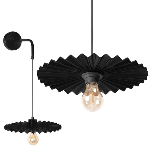 Lampada Da Parete APP1355-1W Black 30 Cm